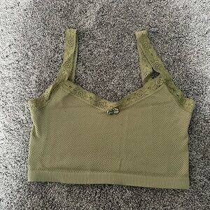 Urban Outfitters Olive Green Top